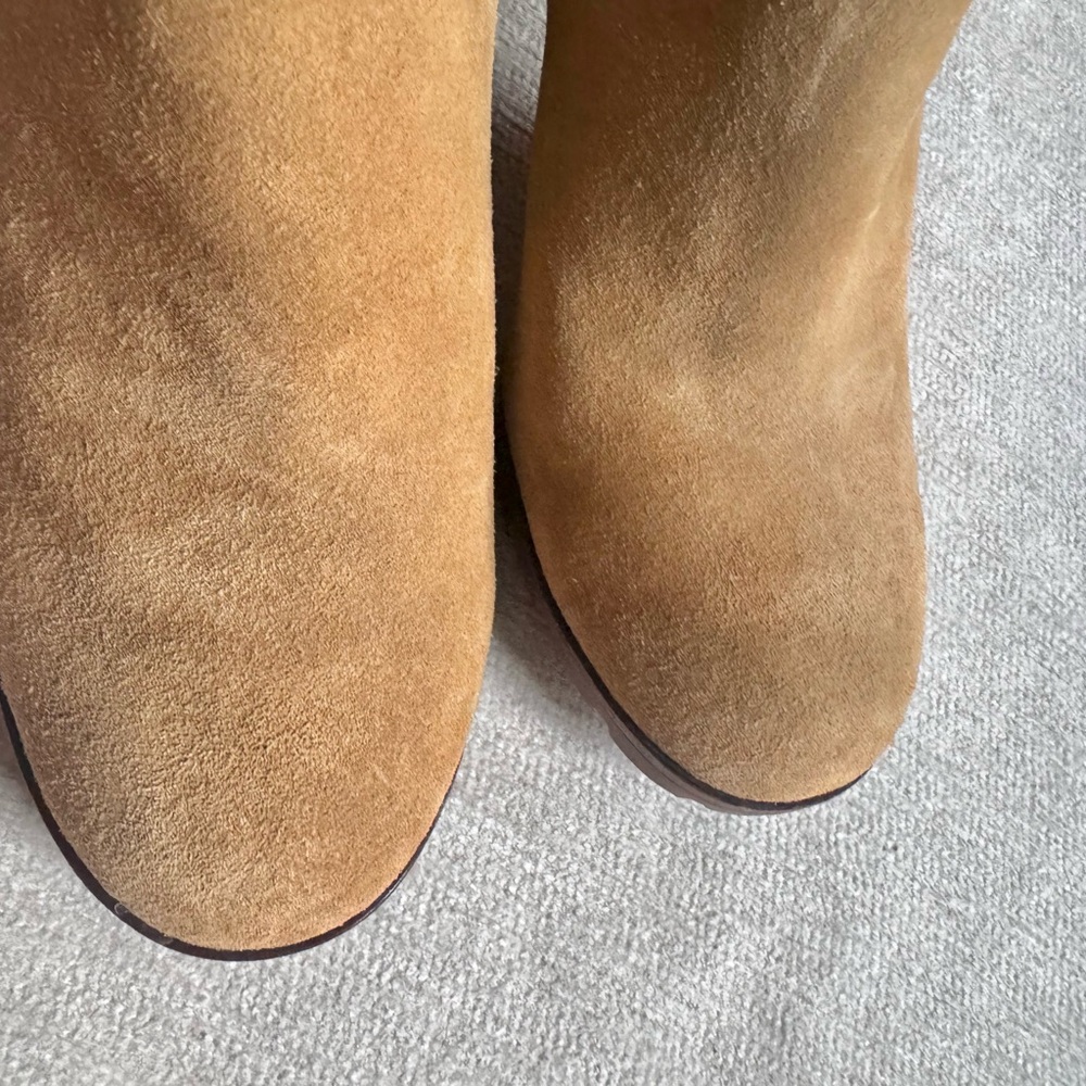 🧸Tory Burch Stafford Tan Suede Leather🧸 - Picture 8 of 9